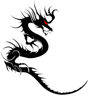 Dragon Black Tattoo Design - Clip Art Library 400_x_372_gif