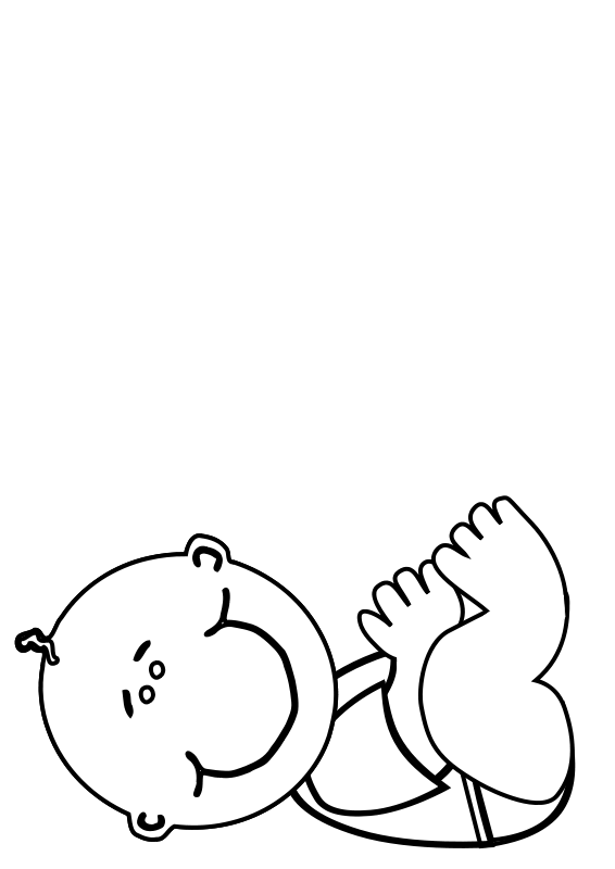 Free Baby Outline, Download Free Baby Outline png images, Free ClipArts