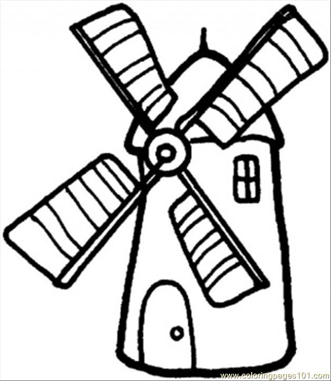 Free Windmill Clipart Black And White, Download Free Windmill Clipart