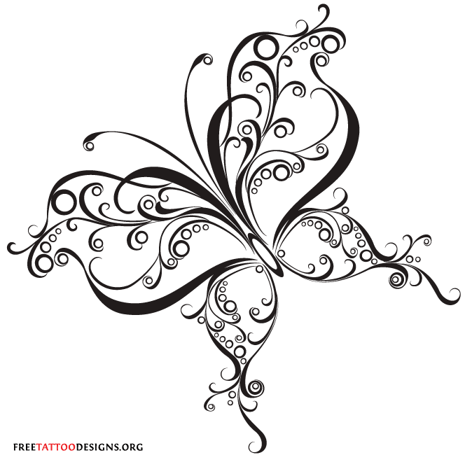 tribal butterfly tattoo Clip Art Library