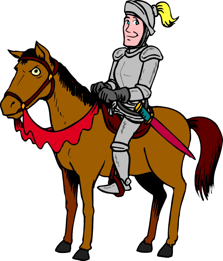 Cartoon knight clipart