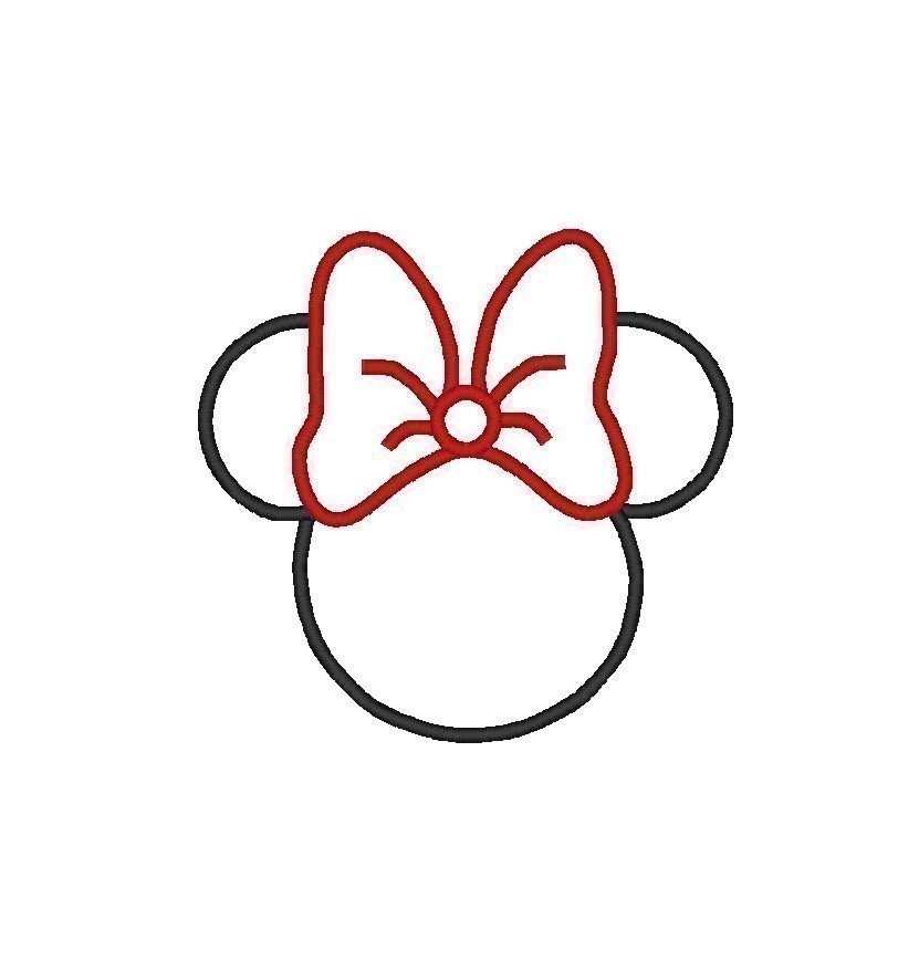 Free Minnie Mouse Bow Outline, Download Free Minnie Mouse Bow Outline