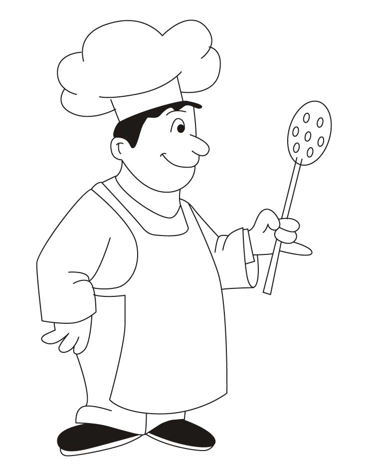 Famous Chef Kitchen Coloring Pages Download