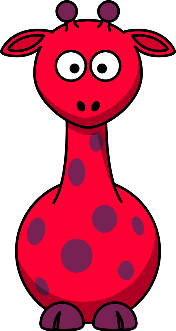 red giraffe clipart Clip Art Library