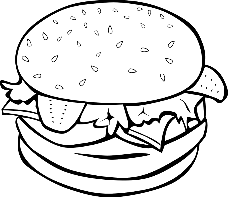 Free Black And White Food Clipart, Download Free Black And White Food