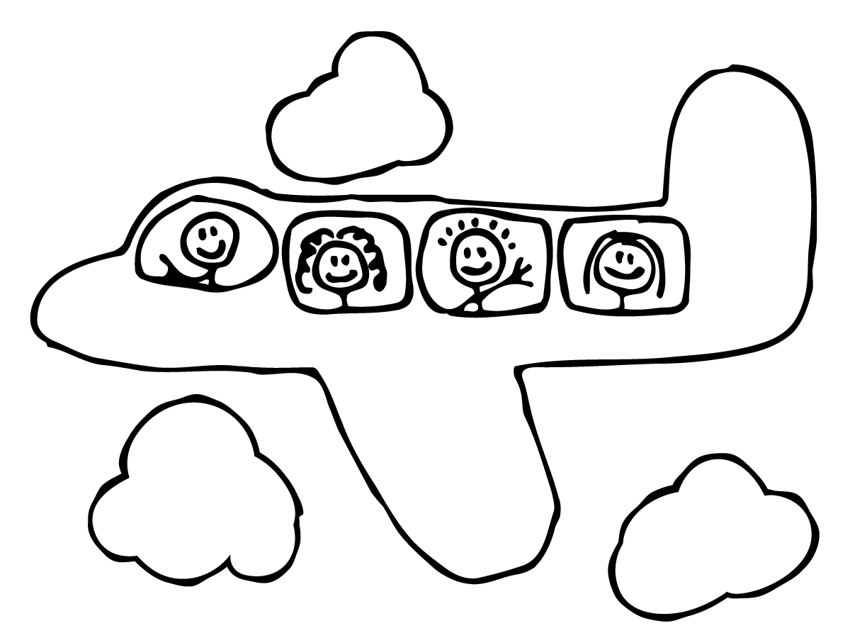 kids drawing of a plane 1621232
