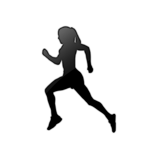 female running icon Clip Art Library