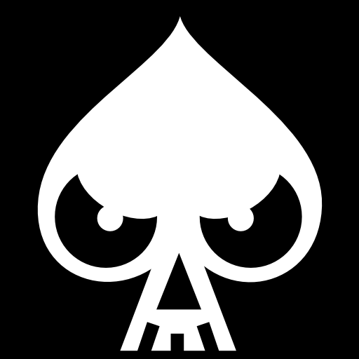 spade logo with skull Clip Art Library