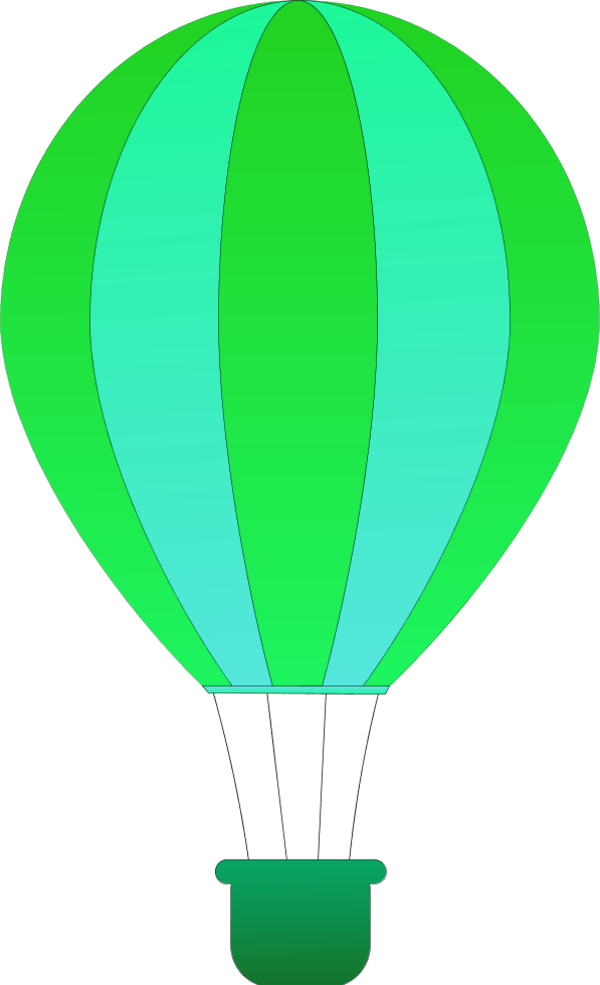 Pastel Hot Air Balloon Clipart Png