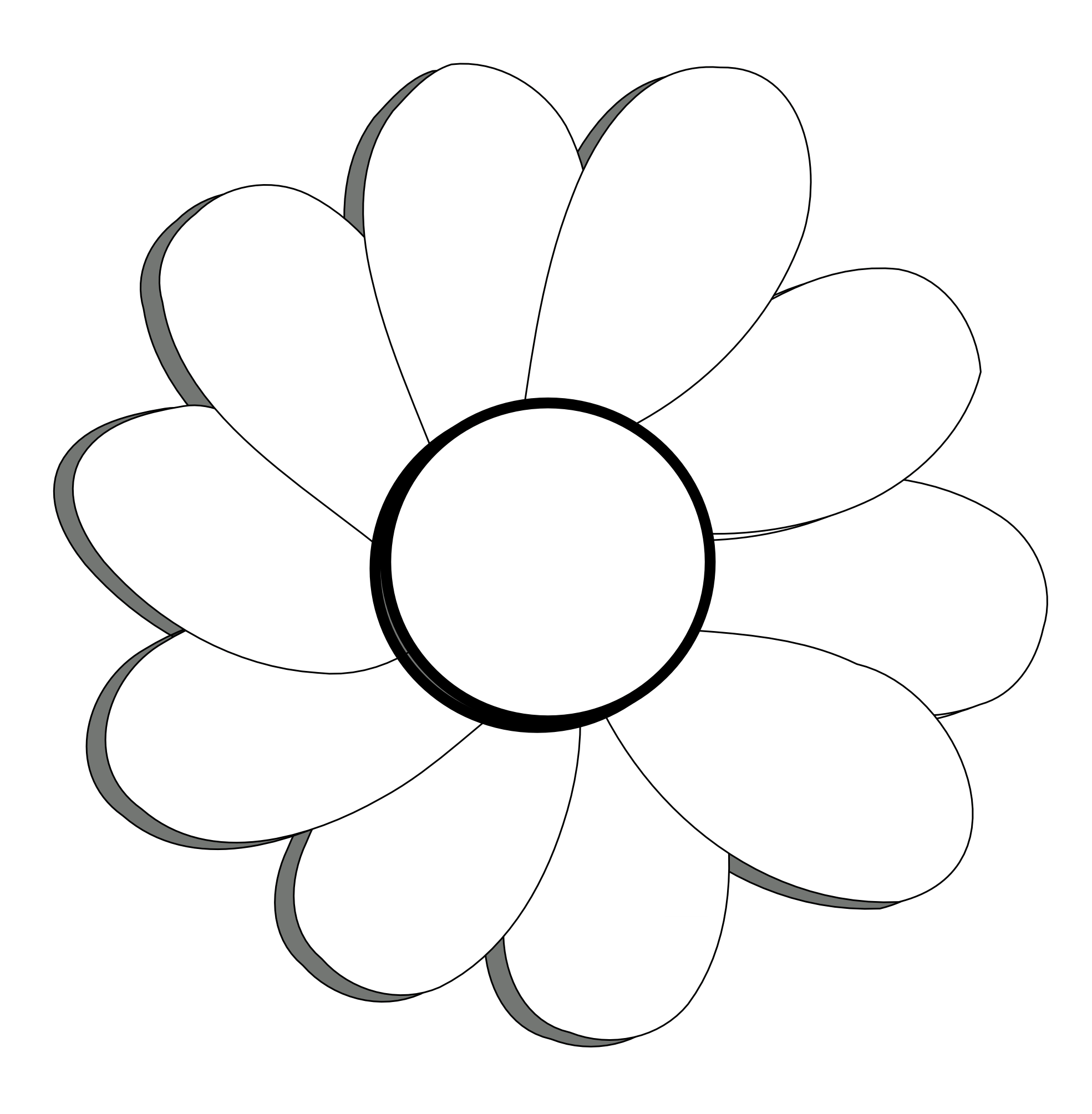 Free Black And White Flower Background, Download Free Black And White