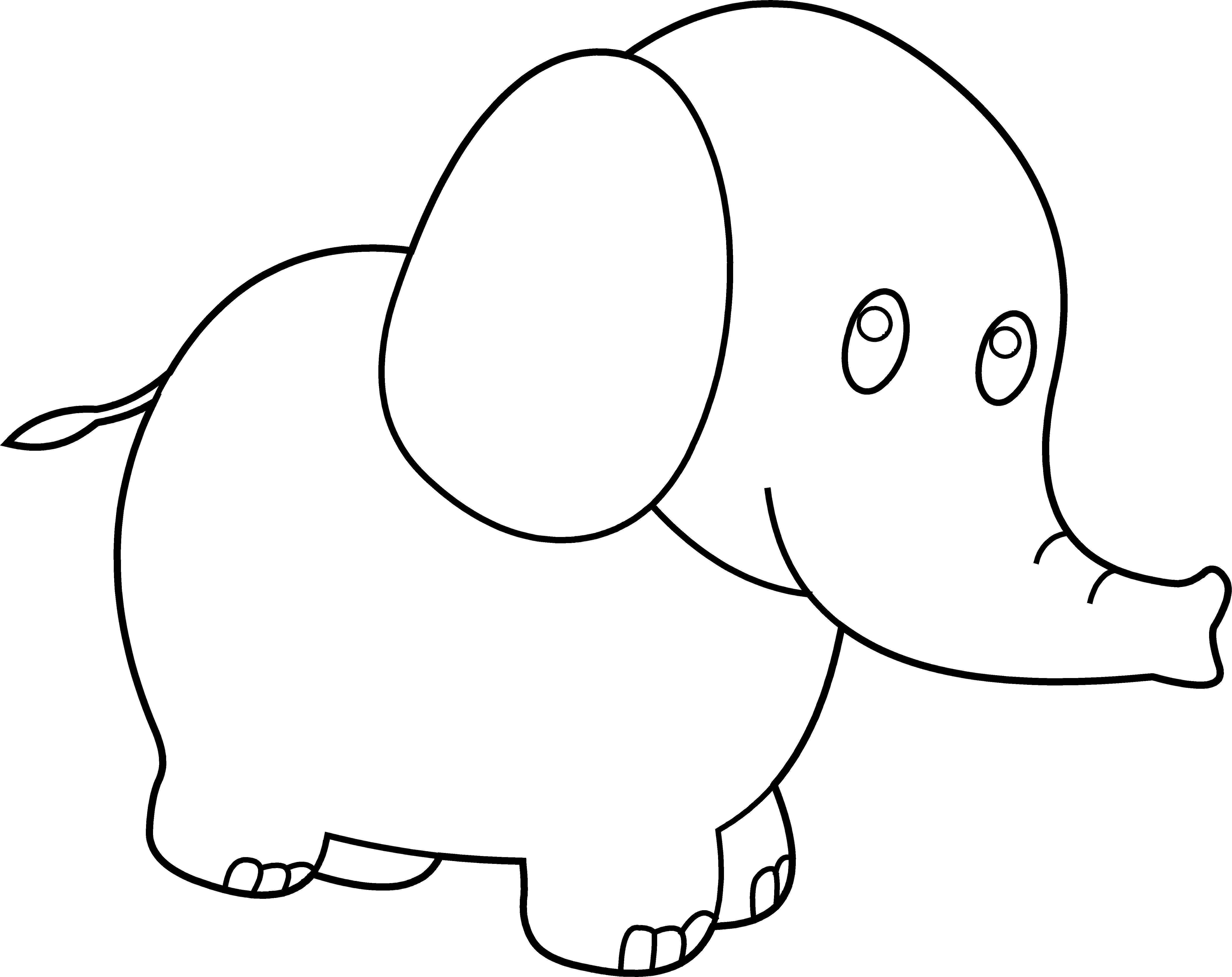 Free Elephant Line Art, Download Free Elephant Line Art png images