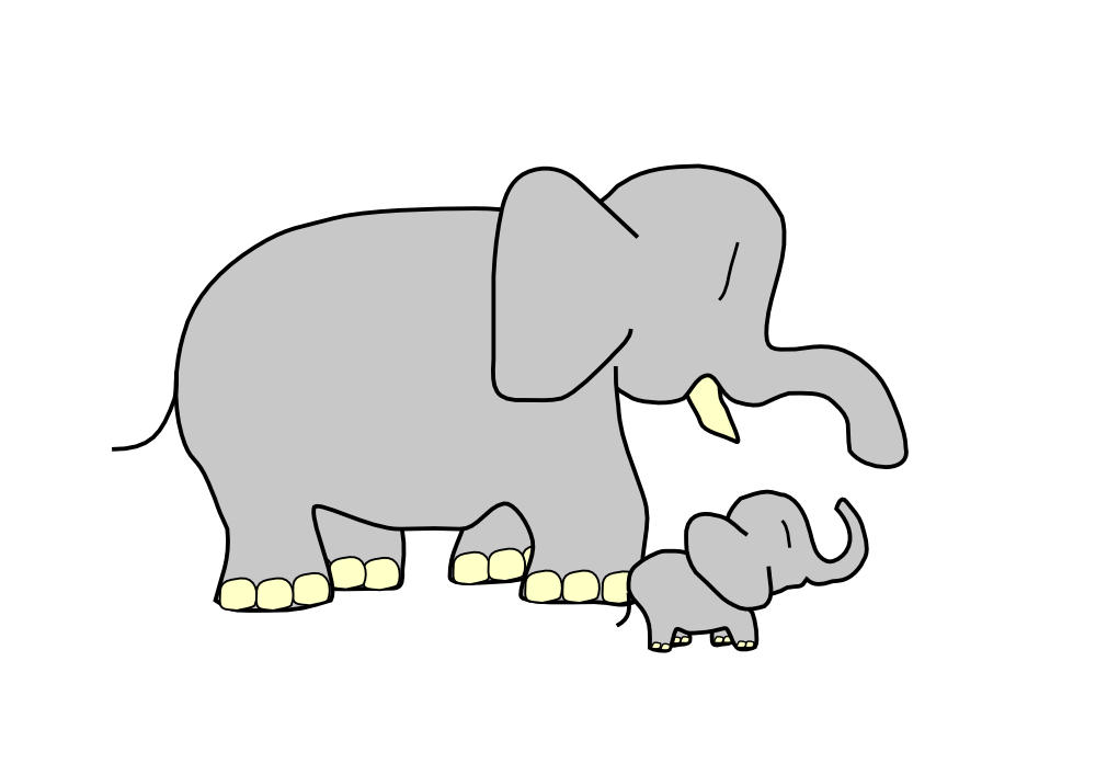 big and small clipart Clip Art Library