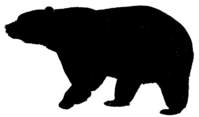 Free Black Bear Outline, Download Free Black Bear Outline