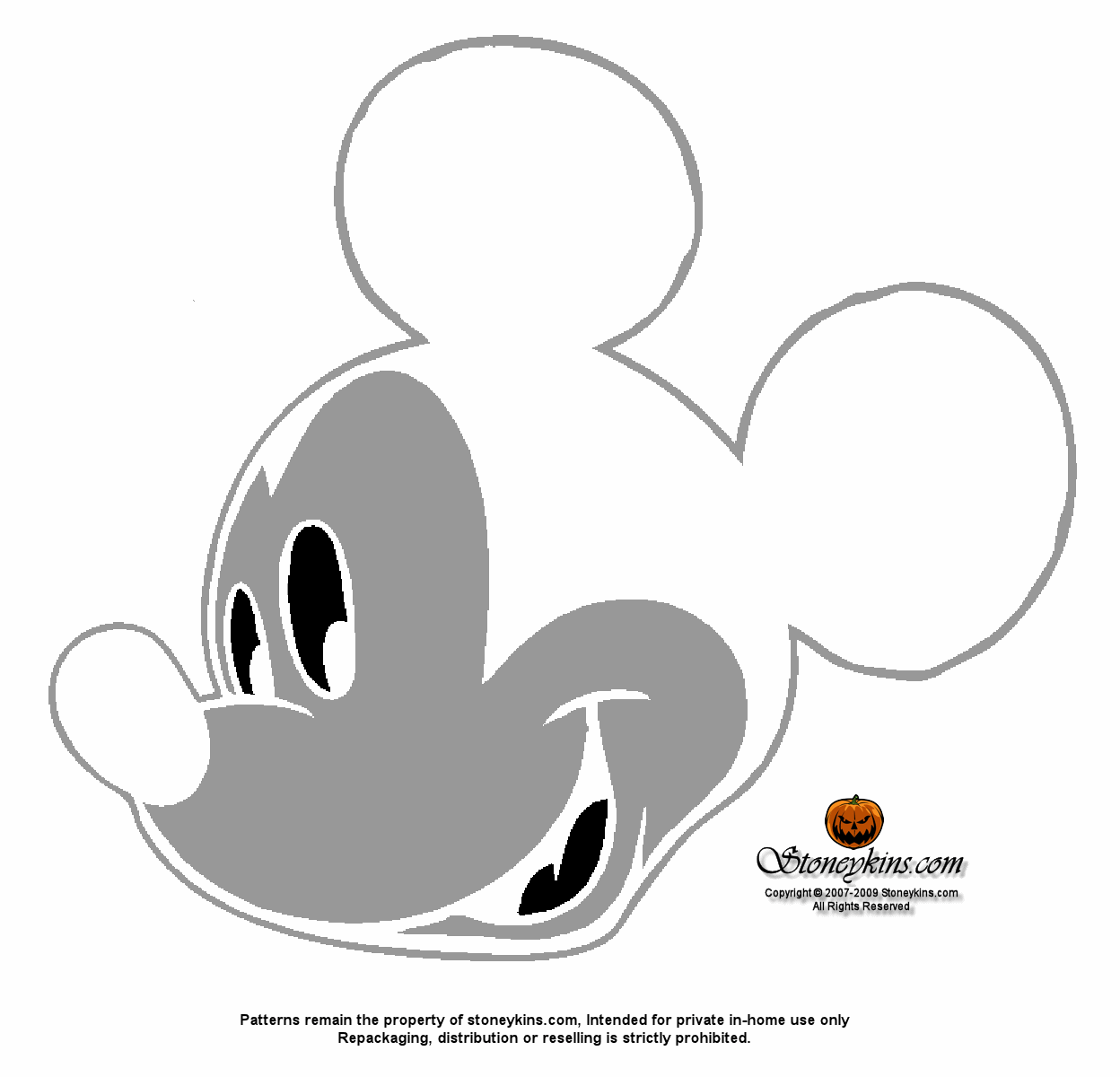 mickey mouse pumpkin template Clip Art Library