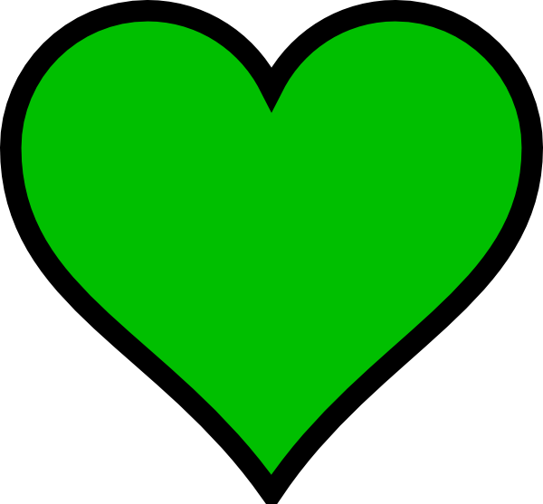 Free Green Heart Transparent Background, Download Free Green Heart