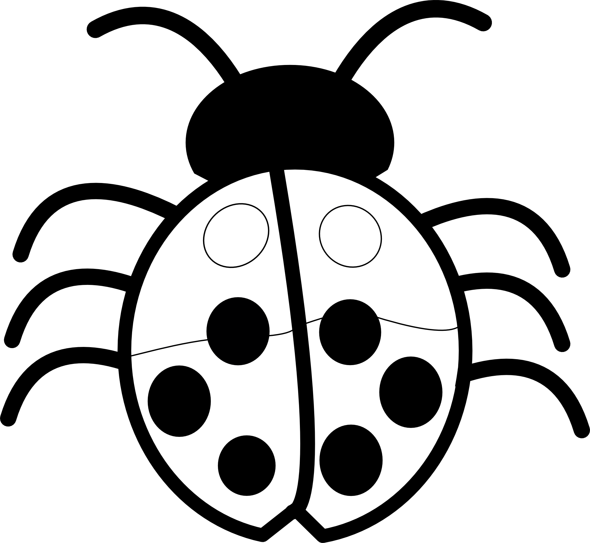 Free Ladybug Clip Art Black And White, Download Free Ladybug Clip Art