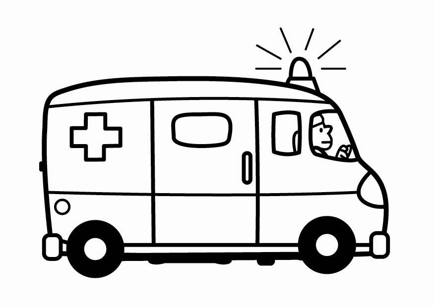 Ambulance Clipart Black And White