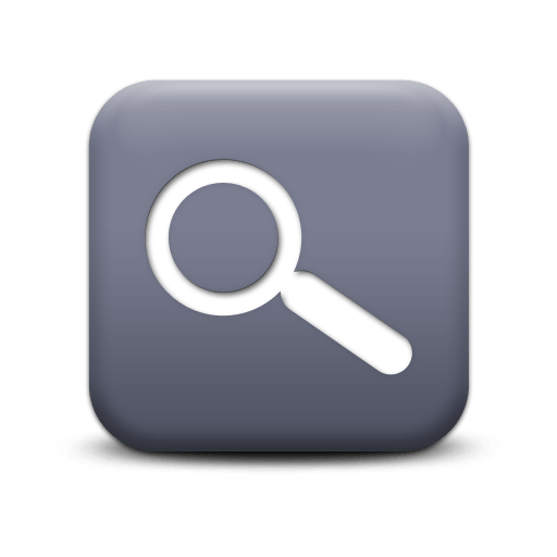 magnifying glass button grey Clip Art Library