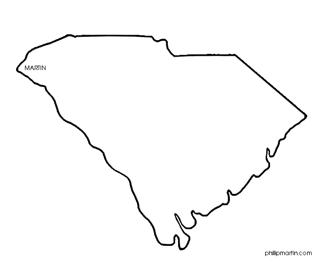 Free South Carolina State Silhouette, Download Free South Carolina