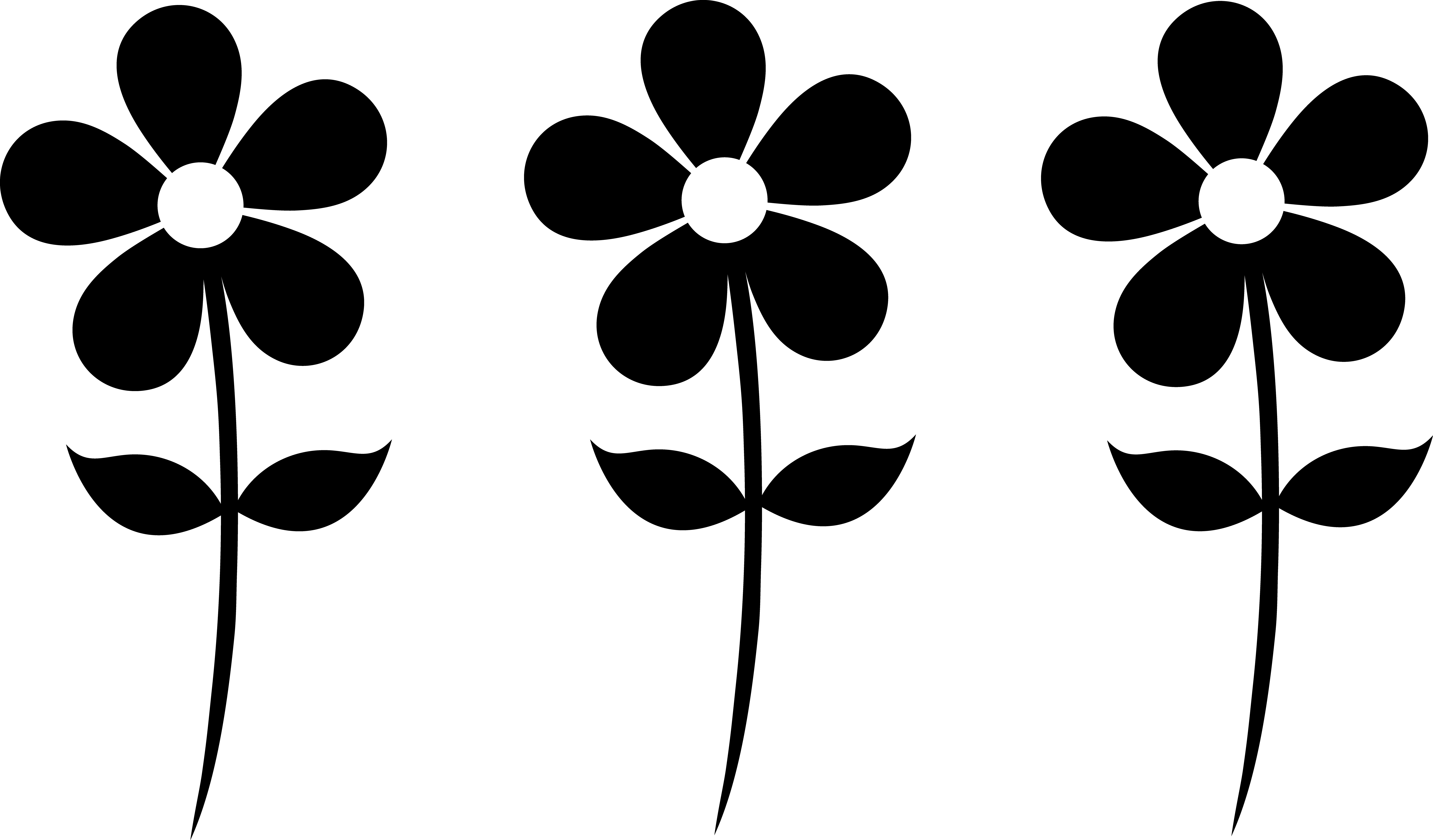 Free Flowers Silhouette, Download Free Flowers Silhouette png images