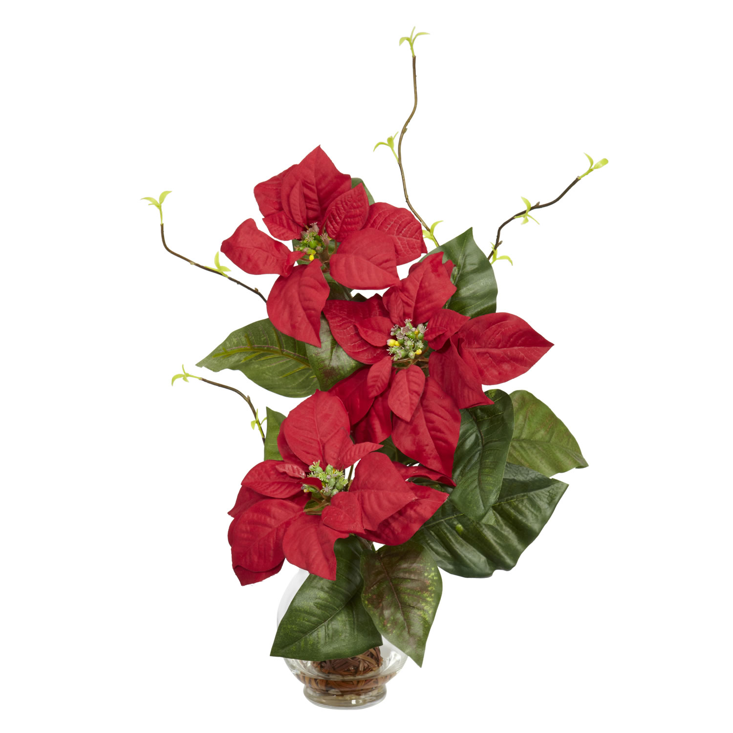 poinsettia silk flower arrangements Clip Art Library