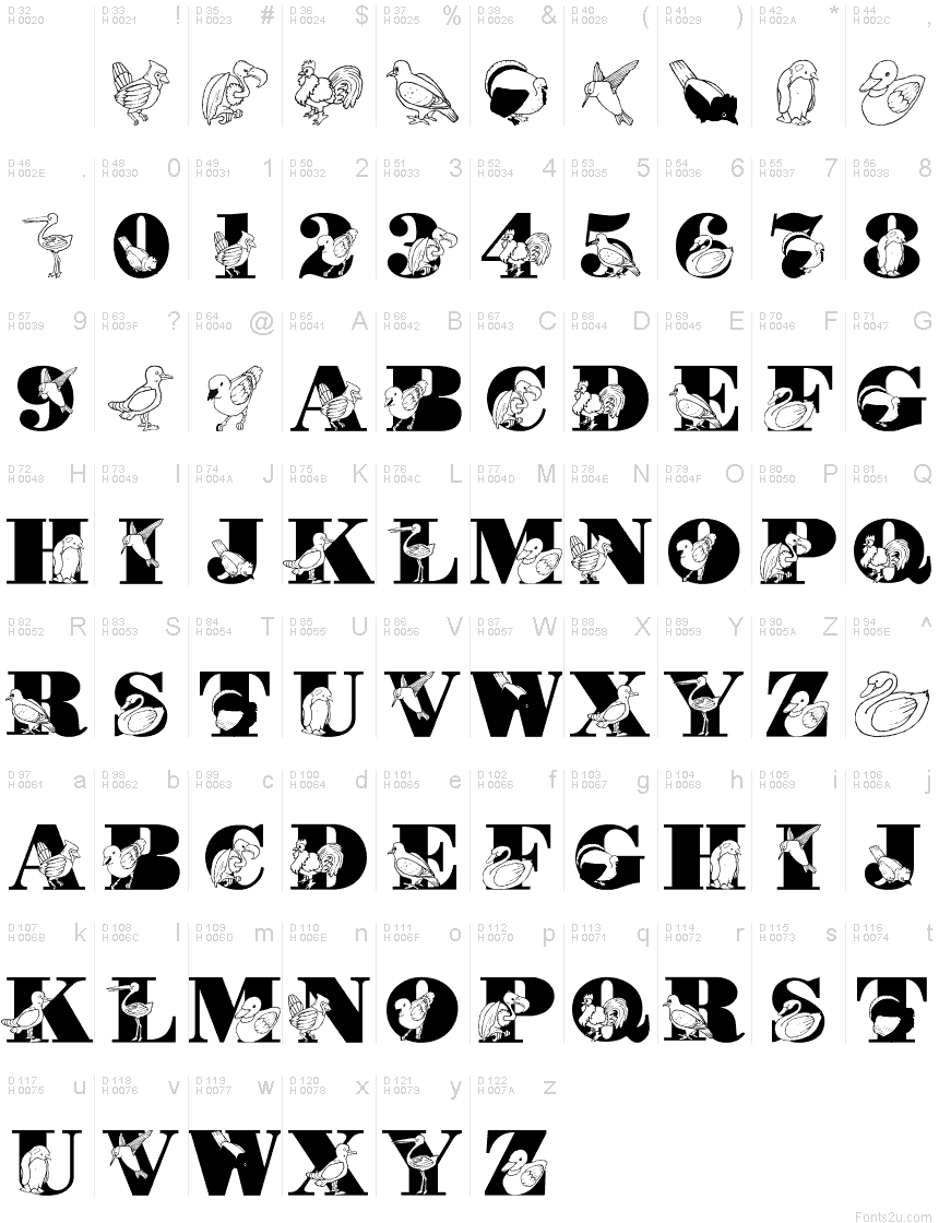 Free Bird Font, Download Free Bird Font png images, Free ClipArts on