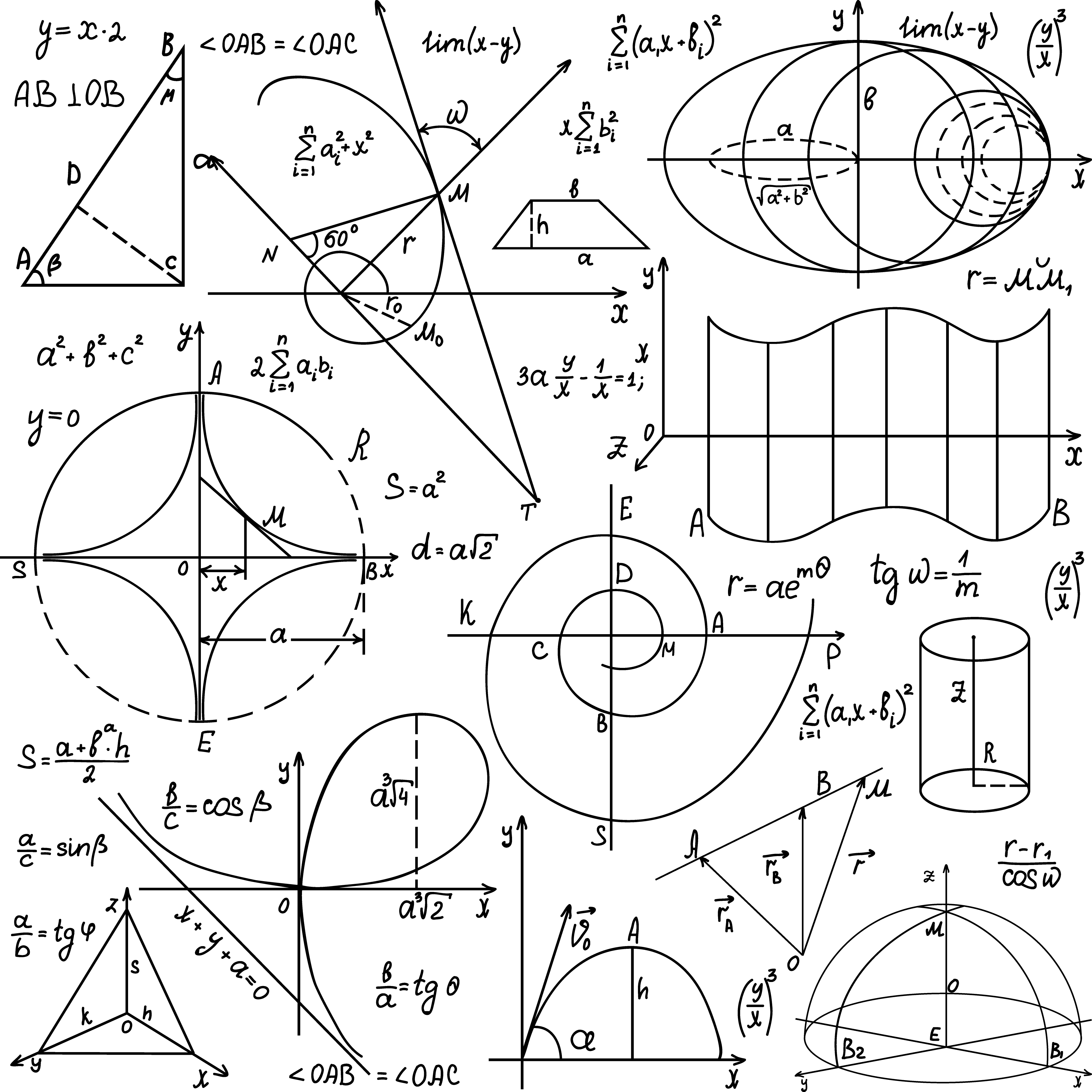 Mathematics Euclidean vector Geometry Formula Vector Math Images png