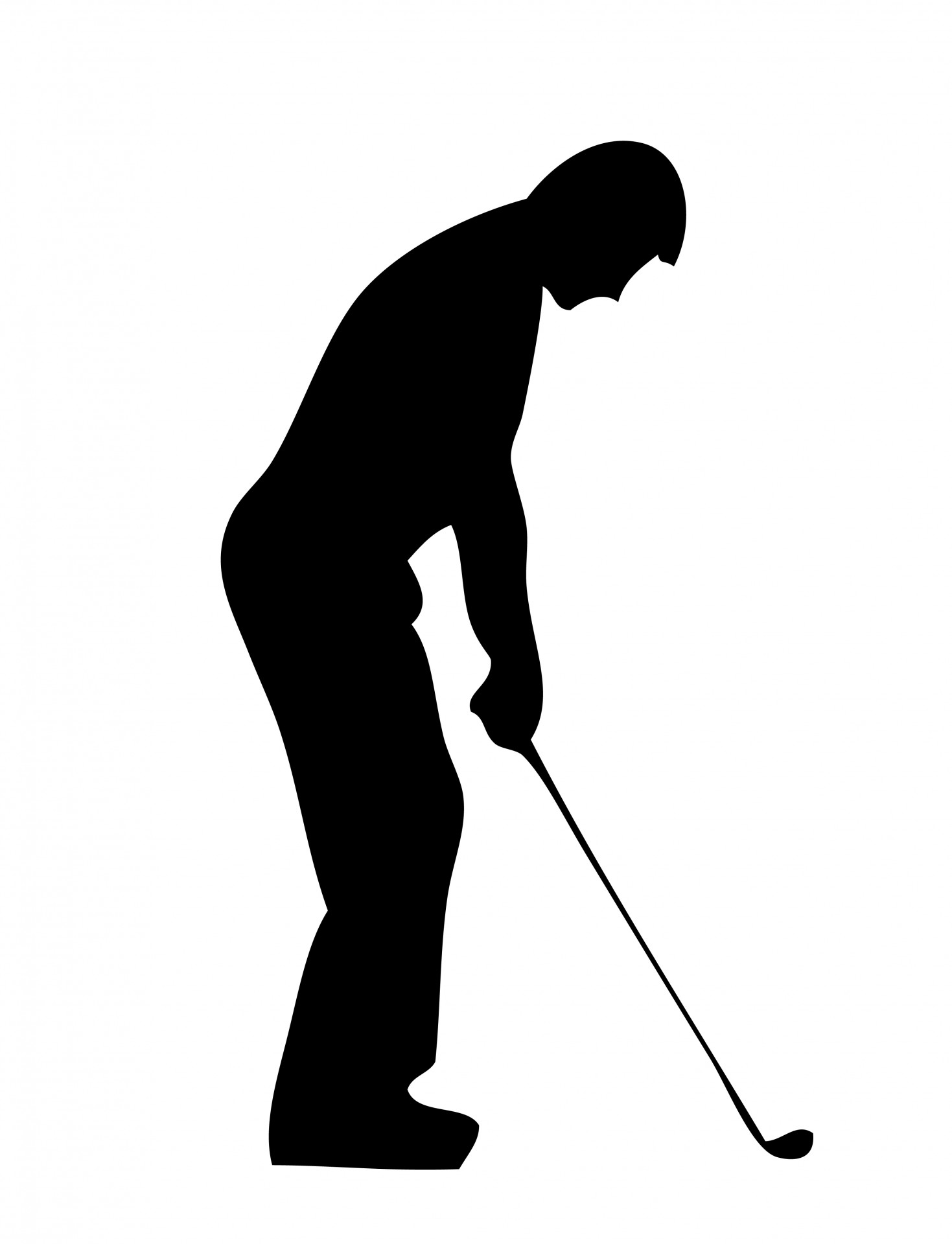Golfer Silhouette Free Download