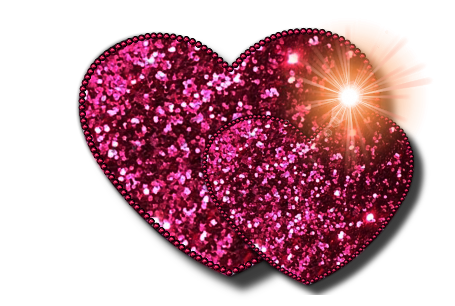 Red Glitter Valentine Heart Download PNG Image
