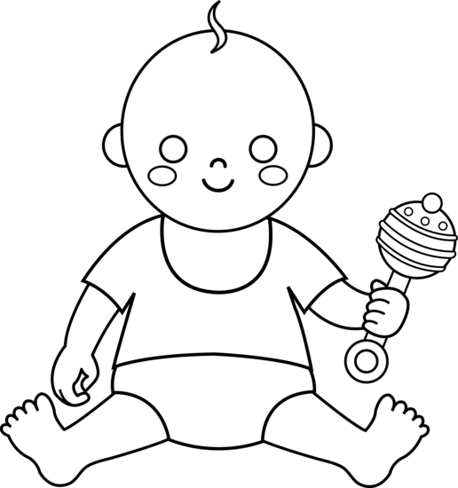 baby clipart outline Clip Art Library