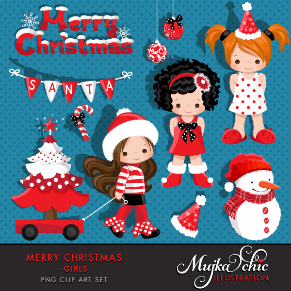 Free Girl Christmas Cliparts, Download Free Girl Christmas Cliparts png