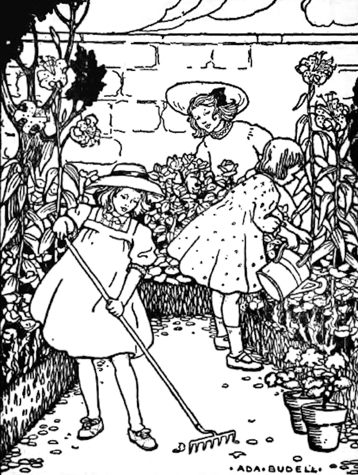 Free Antique Garden Cliparts, Download Free Antique Garden Cliparts png