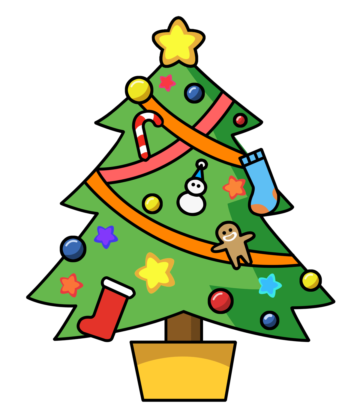 animated clipart christmas tree Clip Art Library