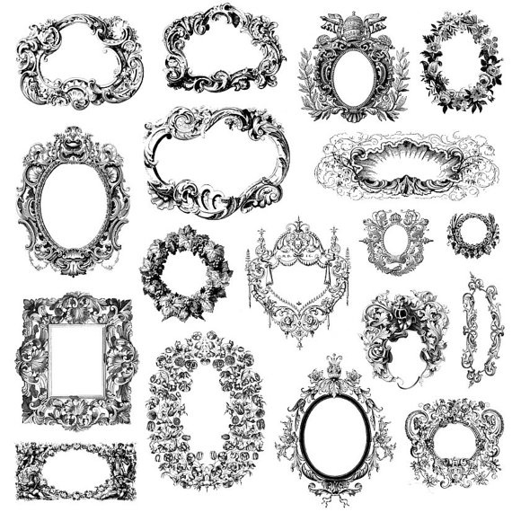 Create a Vintage Look with Victorian Frame Cliparts