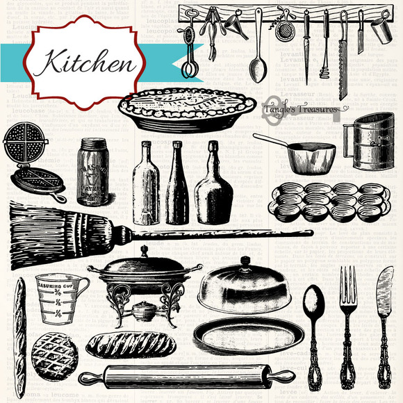 Free Vintage Kitchen Cliparts, Download Free Vintage Kitchen Cliparts