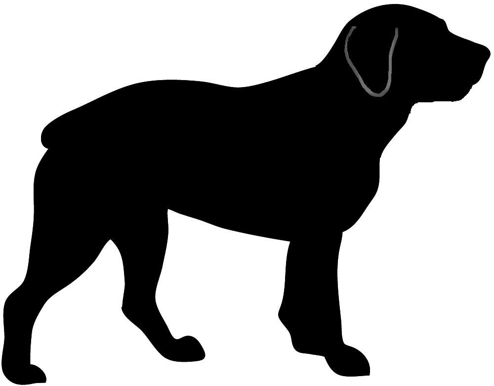 Free Sitting Labrador Silhouette, Download Free Sitting Labrador