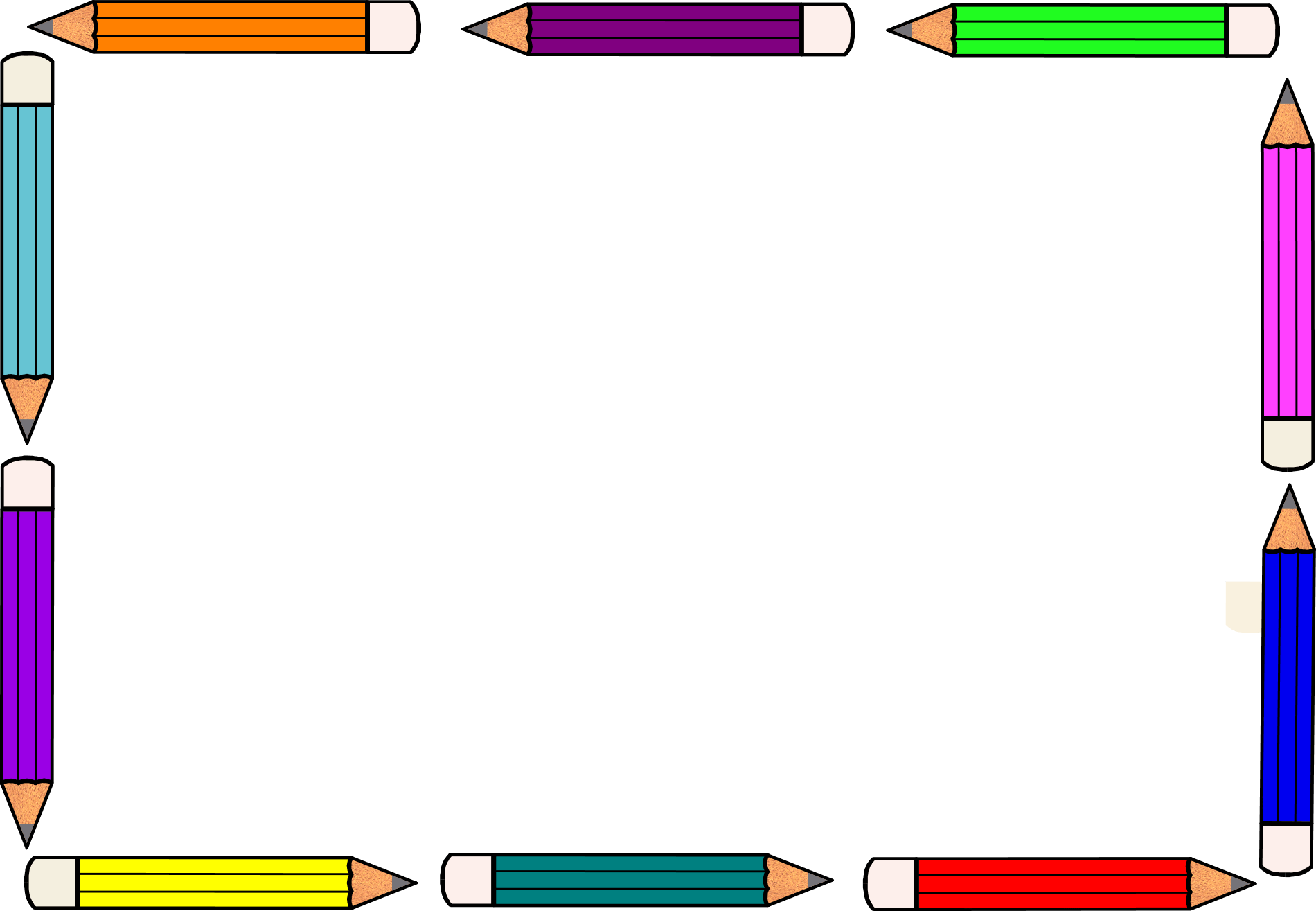 Crayons Border Clip Art
