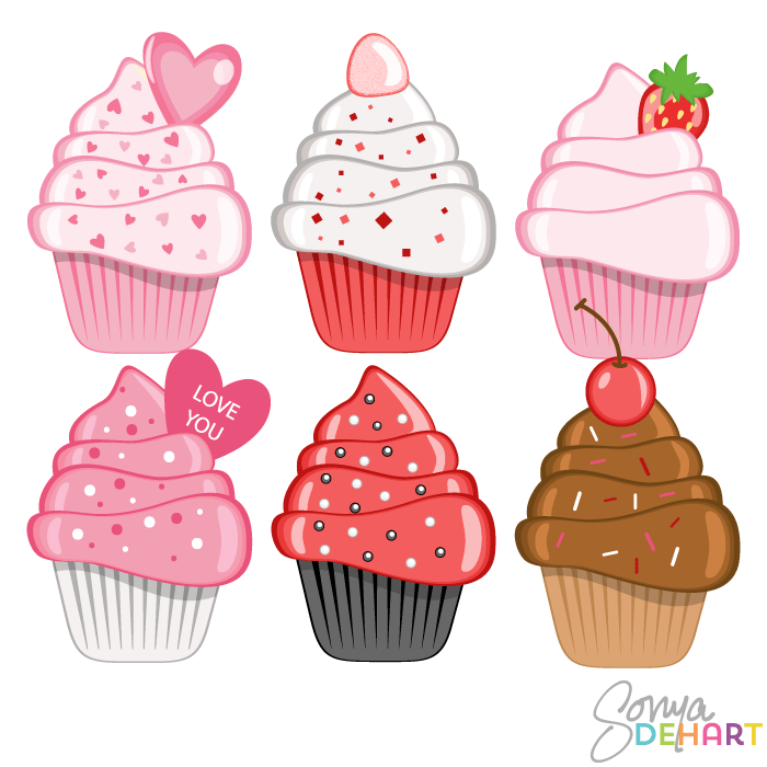 valentines day cupcakes clipart Clip Art Library