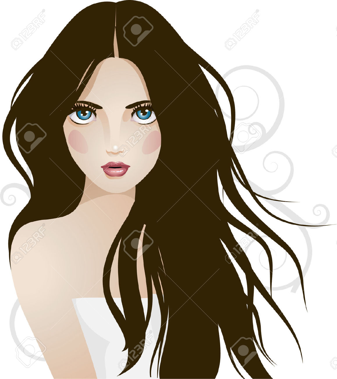pretty clip art girl Clip Art Library