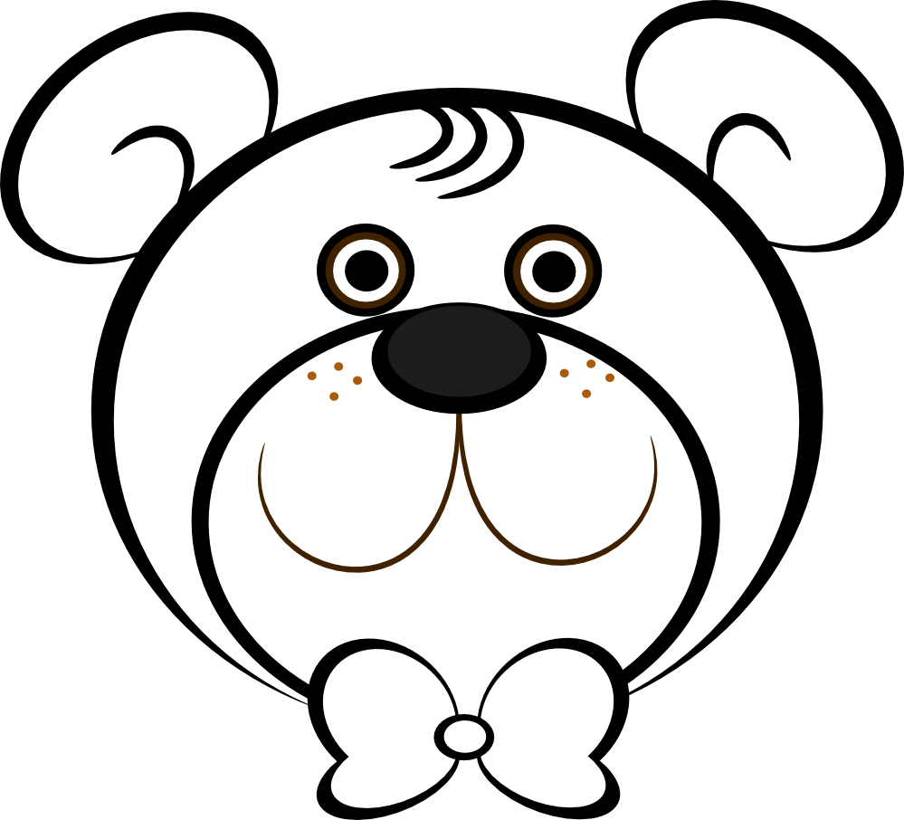Bear Head Coloring Page
