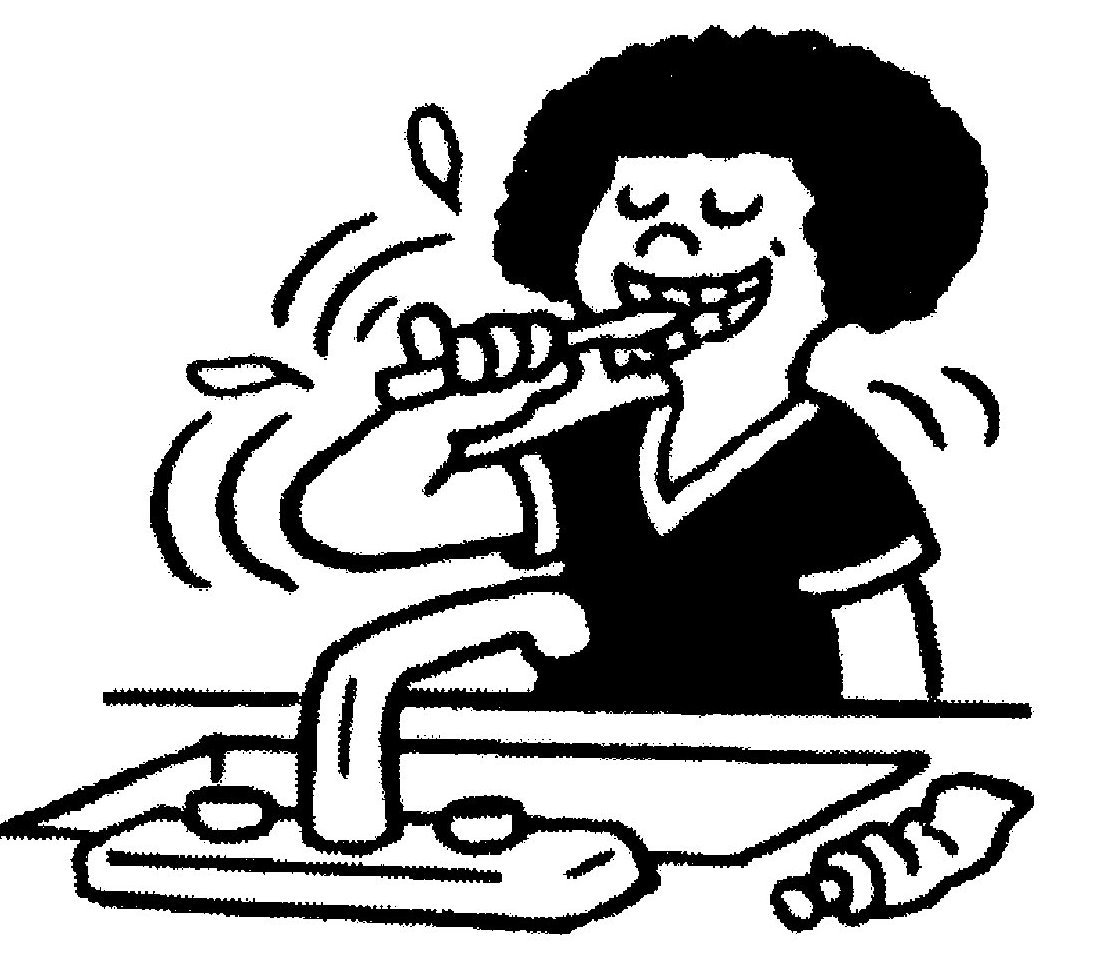 Free Brushing Teeth Clipart Black And White, Download Free Brushing