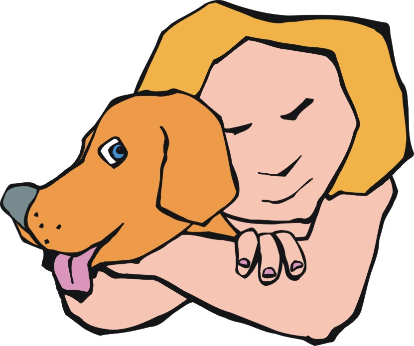 dog hugs clipart Clip Art Library
