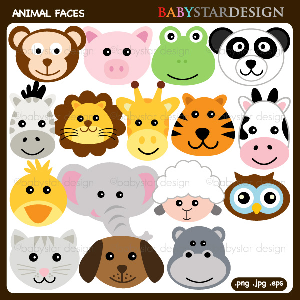 Free Animal Faces Cliparts, Download Free Animal Faces Cliparts png