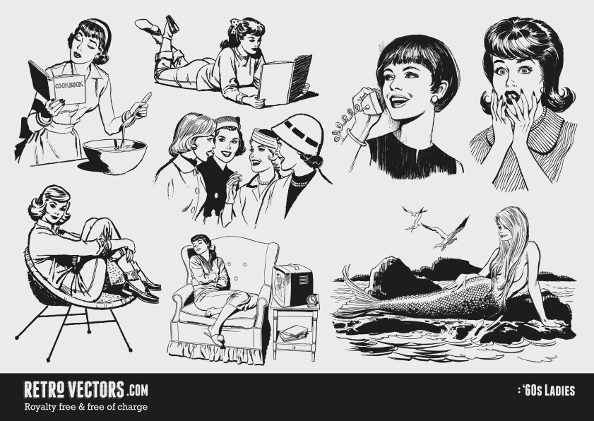 Free Retro 50s Cliparts, Download Free Retro 50s Cliparts png images