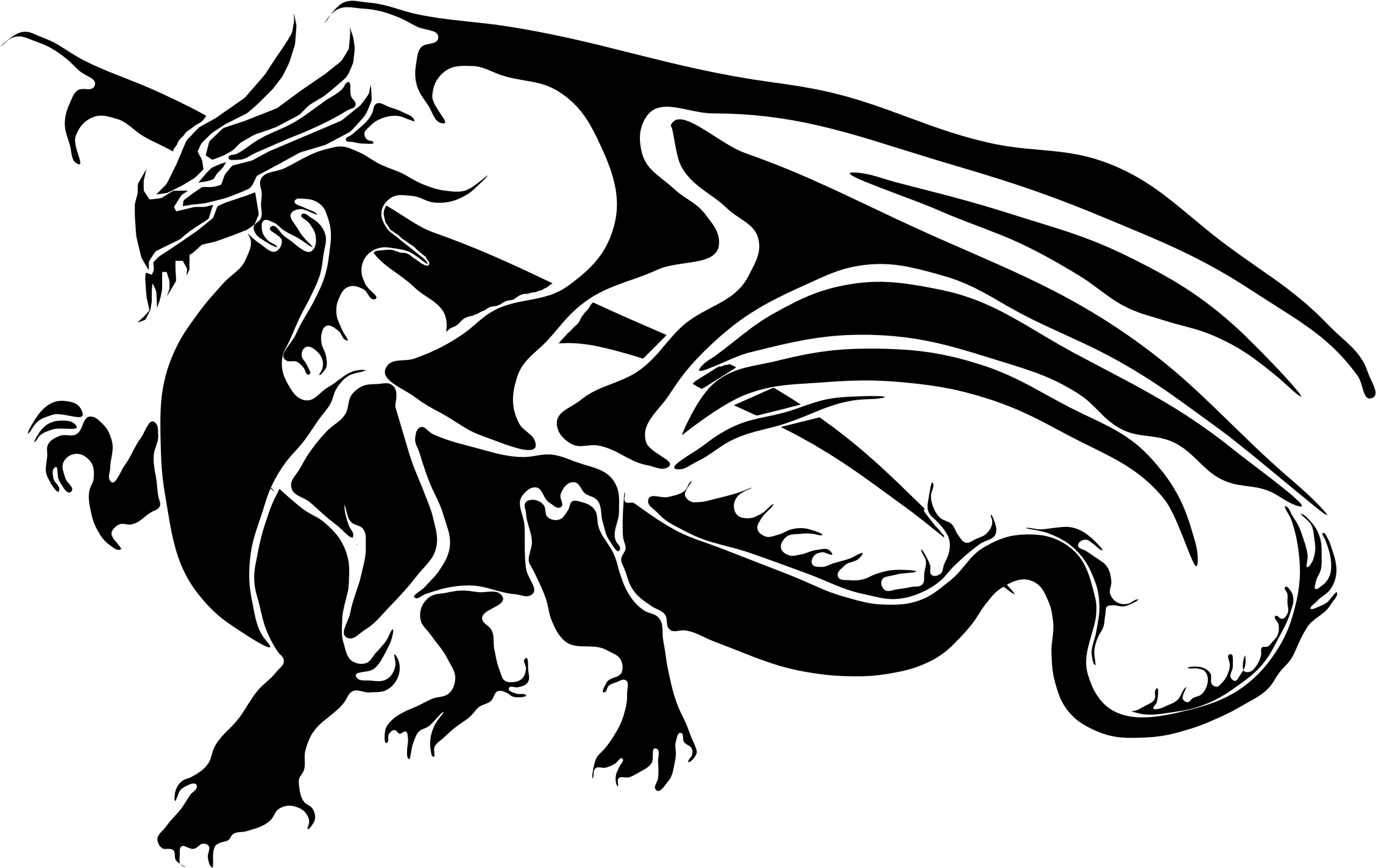 Free Skyrim Dragon Silhouette, Download Free Skyrim Dragon Silhouette