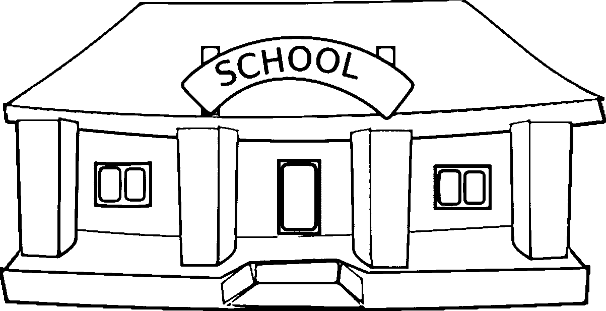 Free School Cartoon Black And White, Download Free School Cartoon Black