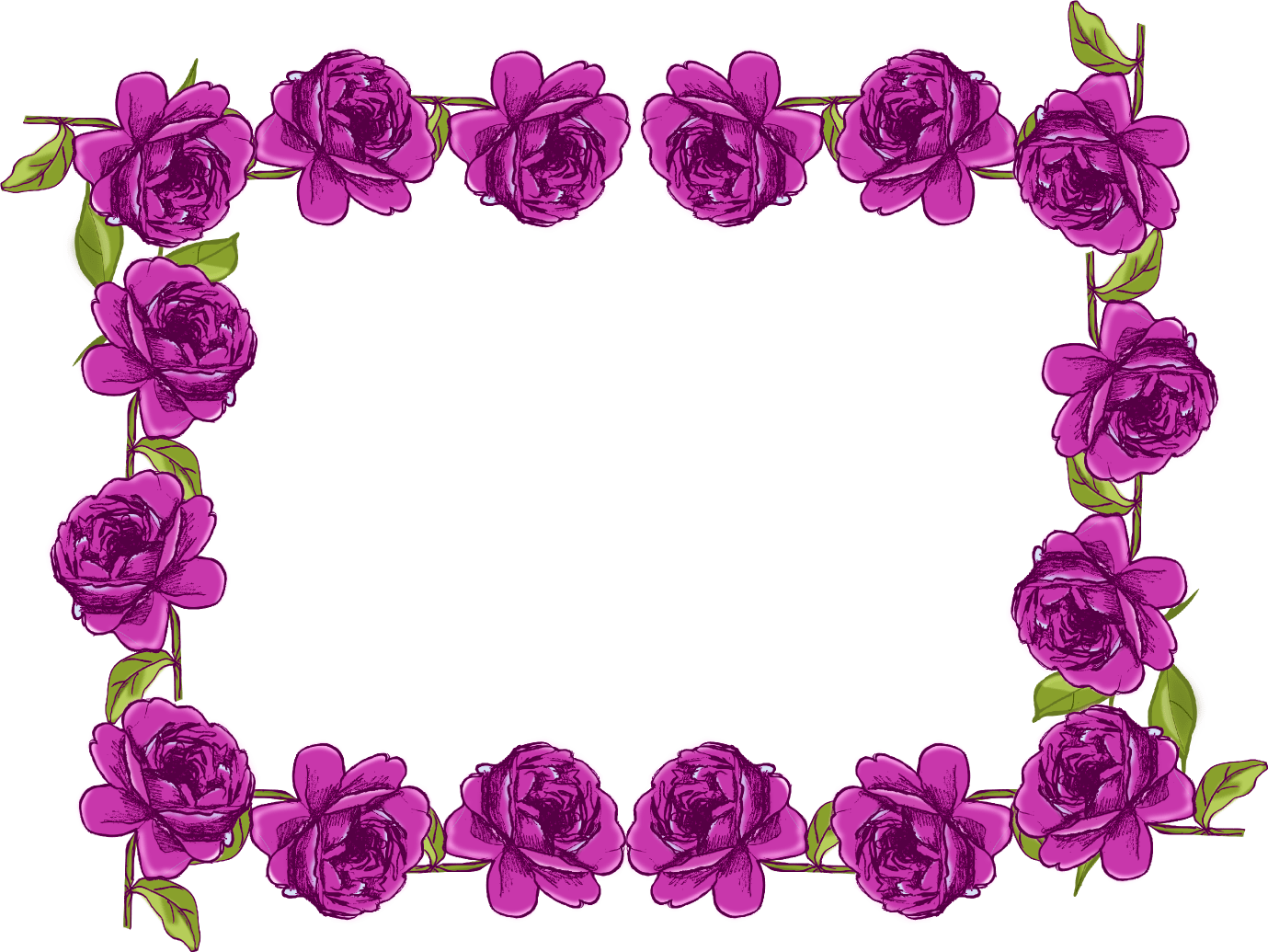 purple flower clipper frame Clip Art Library