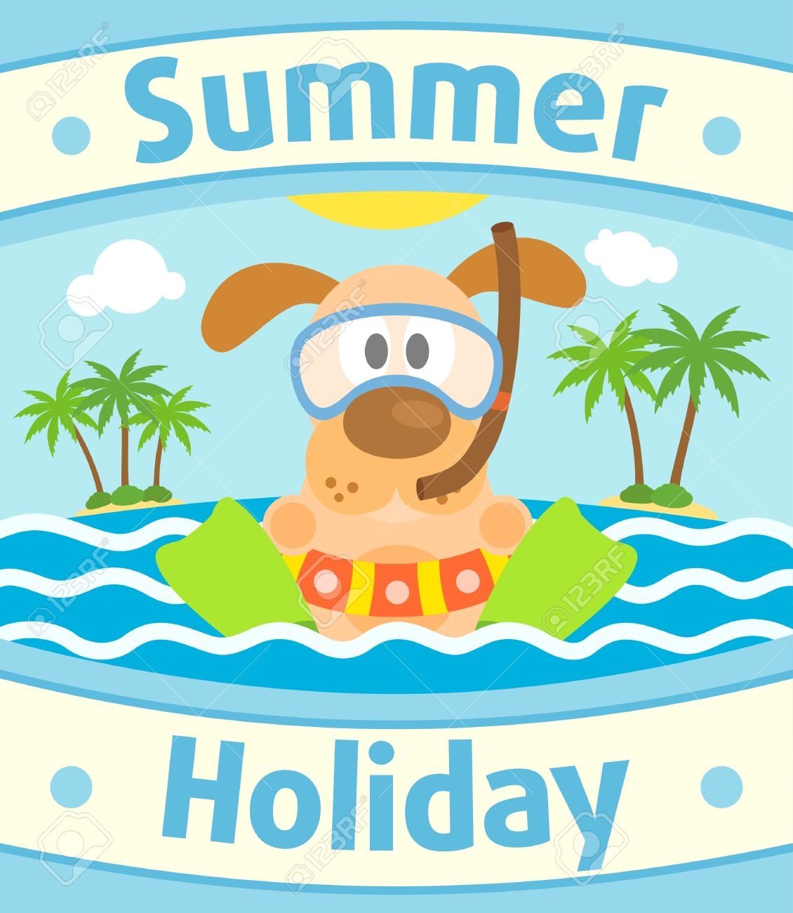 Free Dog Summer Cliparts, Download Free Dog Summer Cliparts png images