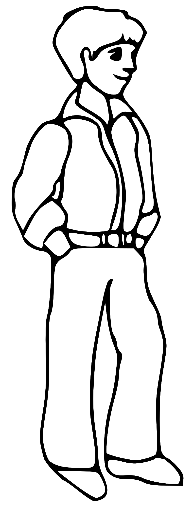 man clipart black and white Clip Art Library