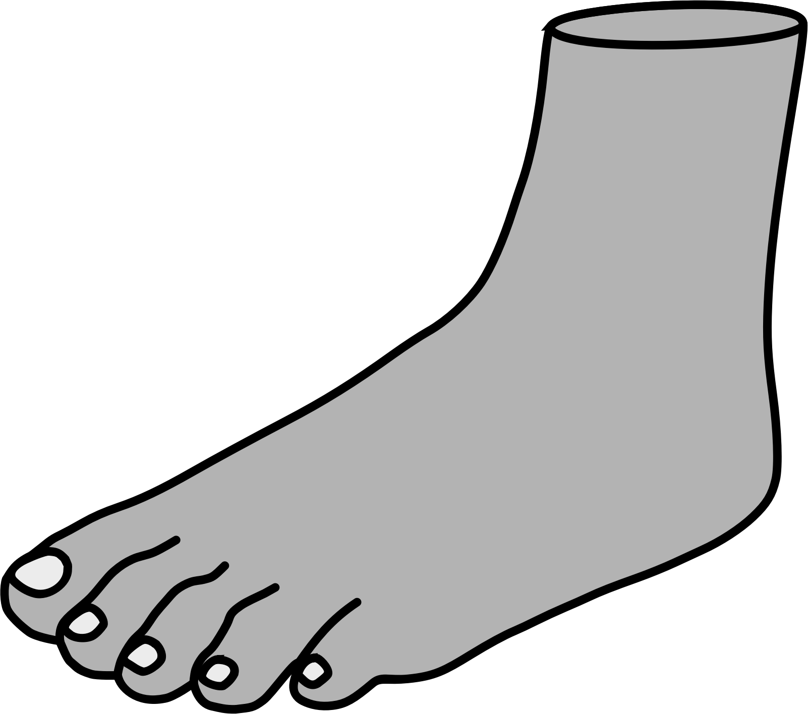 Cute foot cliparts on footprint feet care and podiatry 2